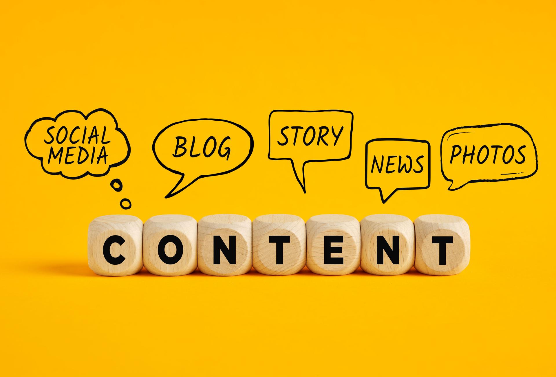 Content creating for social media, blog, story, news and photos sharing